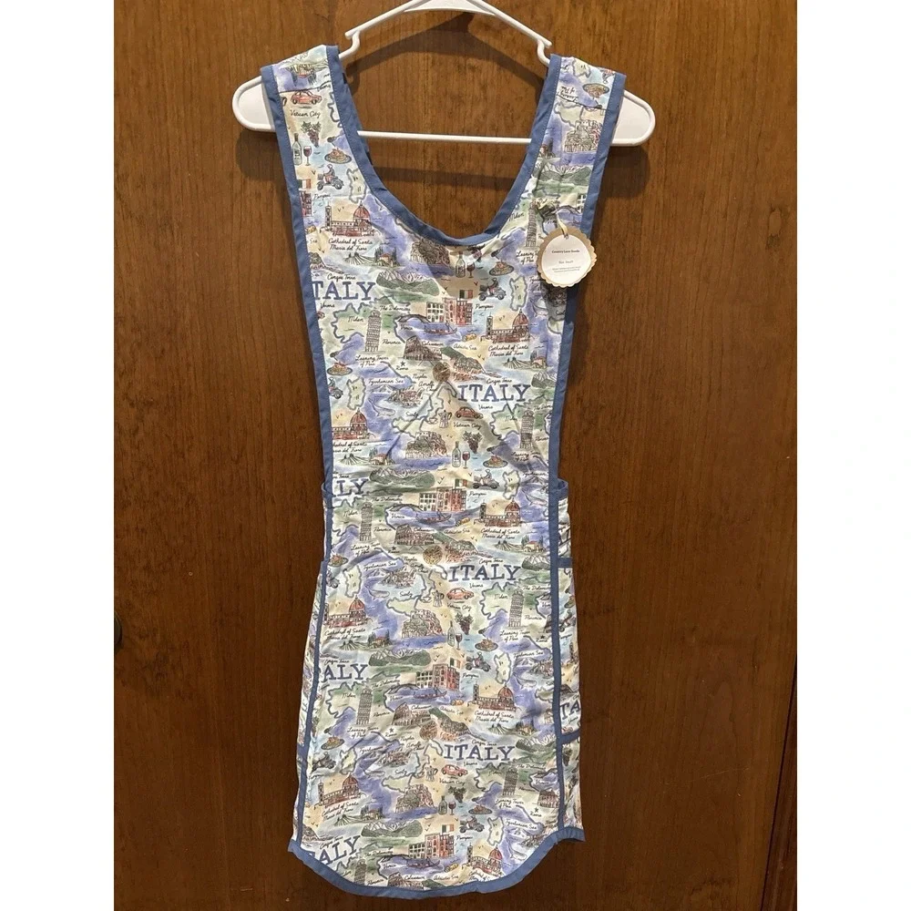 Cobbler Apron w/pockets Italy landmarks‎ theme NWT